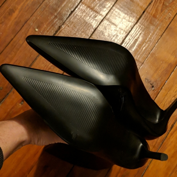 Colin Stuart Tall black leather boots, sz 7.5 - Picture 6 of 11